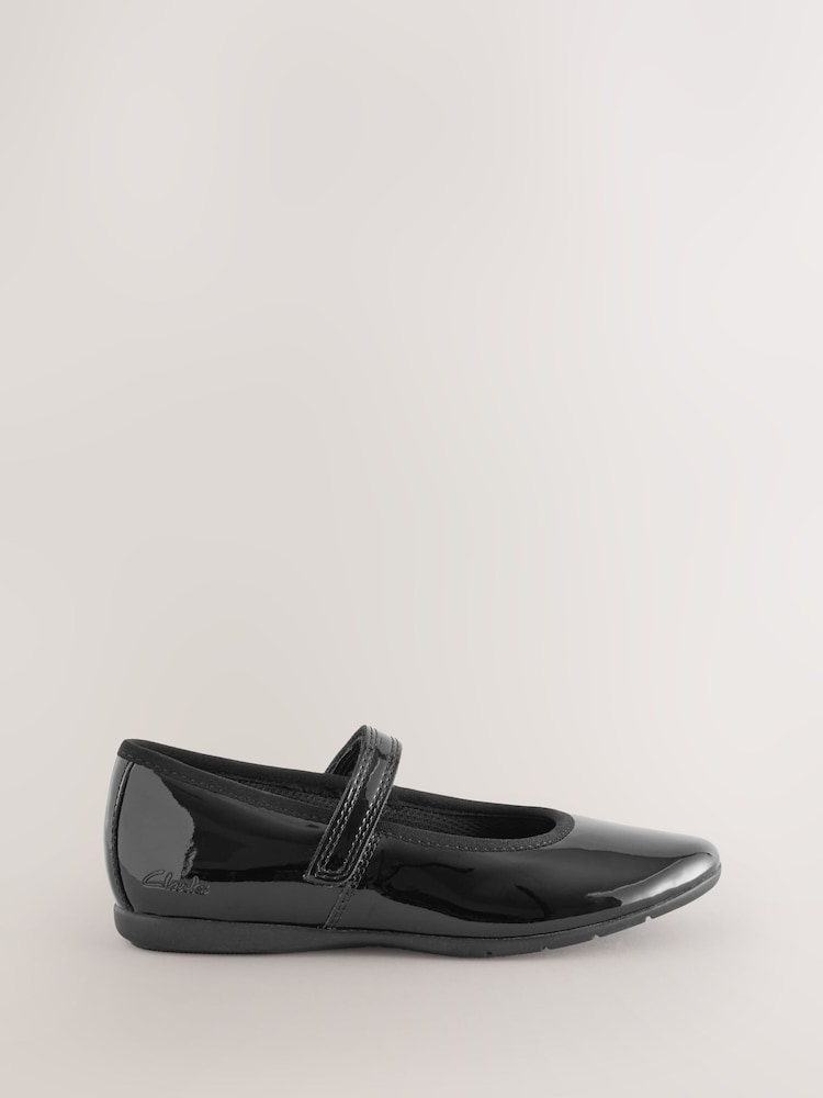 Schwarzes Lackleder - Clarks Dance Wish Mary-Jane Shoes - Bild 1 von 1