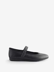 Clarks Black Leather Wide Fit (G) Dance Wish Mary-Jane Shoes - Image 1 of 6