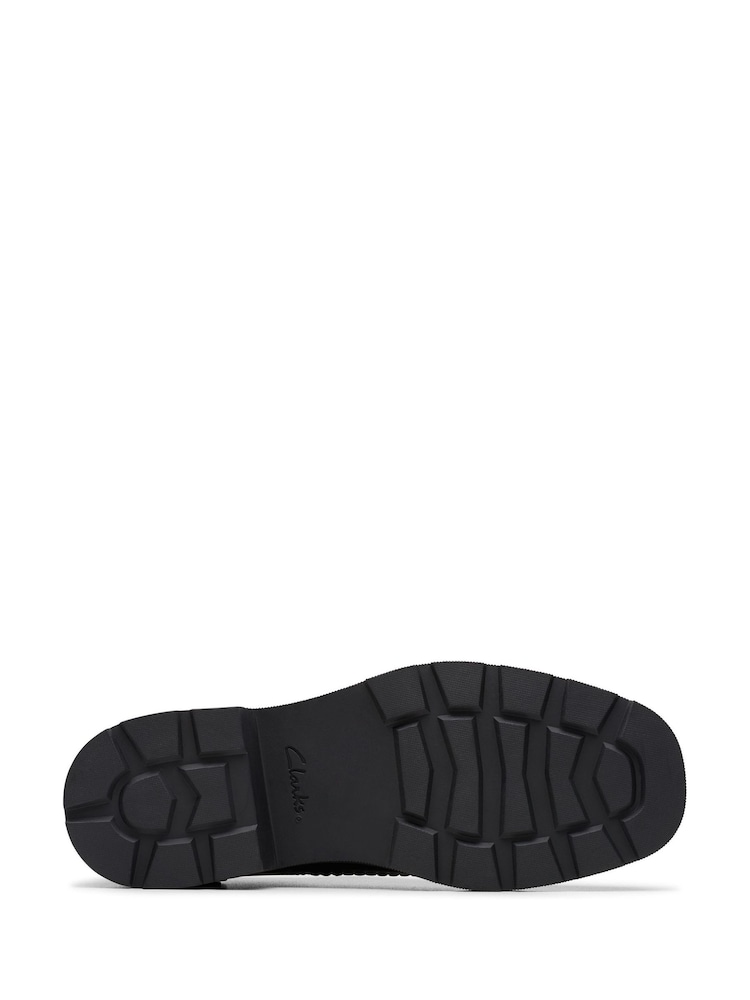 Clarks Black Leather Wide Fit (G) Older Girls Eris Pure Brogues - Image 6 of 6