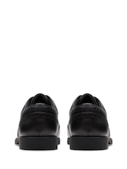 Schwarzes Leder - Clarks Older Girls Tapa Pure Leather Brogues - Bild 4 von 6