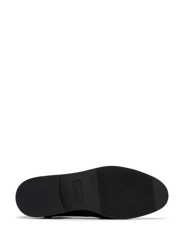 Clarks Black Leather Wide Fit (G) Older Girls Tapa Pure Leather Brogues - Image 6 of 6 Clarks Black Leather Wide Fit (G) Older Girls Tapa Pure Leather Brogues - Image 6 of 6