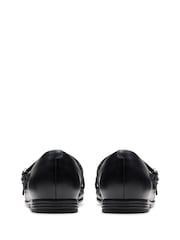 Clarks Black Leather Standard Fit (F) Finja Bar Mary Jane Shoes - Image 5 of 6