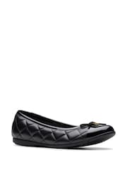 Clarks Black Older Girls Dance Cap Ballerina Shoes - Image 3 of 6