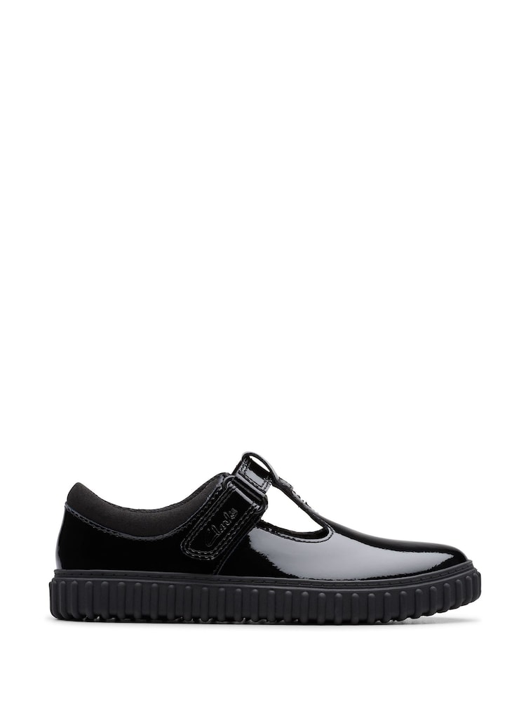 Clarks Black Standard Fit (F) Younger Girls Cove Hope Mary Jane Shoes - Image 1 of 6