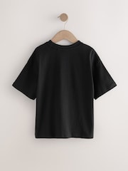 Black/Blue Fresh Vibes Relaxed Fit Short Sleeve Graphic Print T-Shirt (3-16yrs) - Image 2 of 4