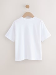 White Graffiti Frog Relaxed Fit Short Sleeve Graphic Print T-Shirt (3-16yrs) - Image 2 of 4