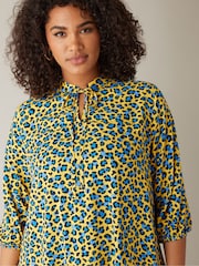 Evans Tie-Neck Frilled Hem Tunic - Image 3 of 4