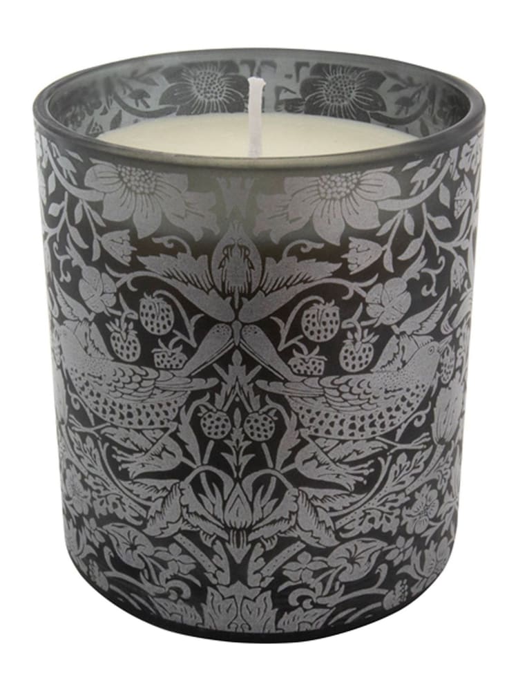 William Morris Black Strawberry Thief Candle - Image 1 of 4