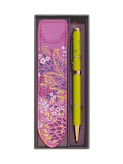 Sara Miller Purple Haveli Garden Pen & Faux Leather Case Set - Image 2 of 7