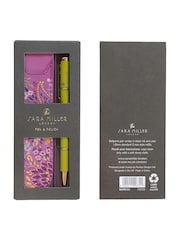 Sara Miller Purple Haveli Garden Pen & Faux Leather Case Set - Image 4 of 7