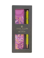Sara Miller Purple Haveli Garden Pen & Faux Leather Case Set - Image 5 of 7