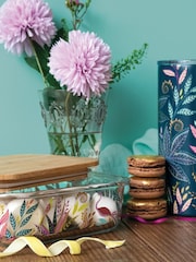 Sara Miller Clear Savannah Glass Lunch Box - Image 2 of 5