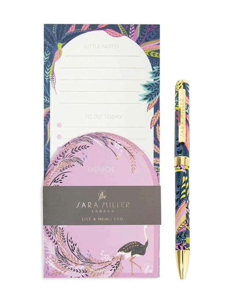Sara Miller Blue Savannah Pen and List & Memo Pad Set - Image 1 of 6