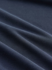 Navy V-Neck Premium Modal Short Sleeve Top - Image 5 of 7