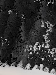 Black Lace Column Skirt - Image 8 of 8