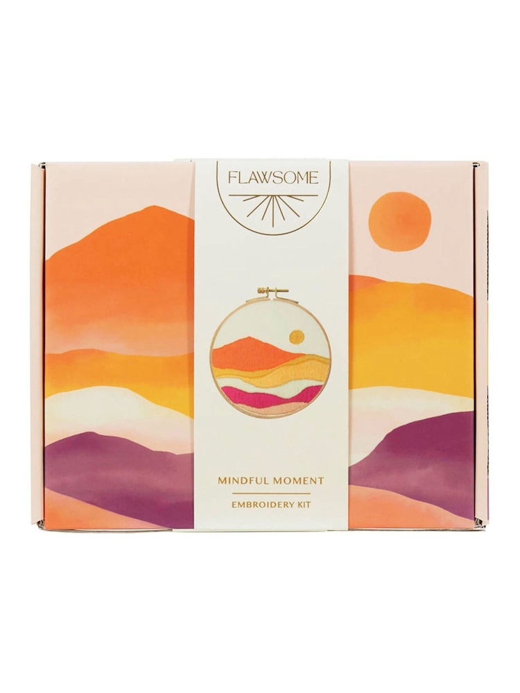 Portico Designs Flawsome Abstract Sunset Embroidery Kit - Image 2 of 3