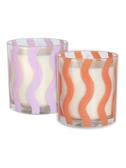 Portico Designs Set of 2 Cream Flawsome Scented Candles - Image 3 of 4