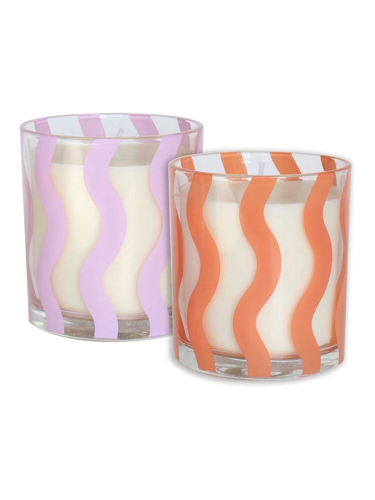 Portico Designs Set of 2 Cream Flawsome Scented Candles - Image 3 of 4