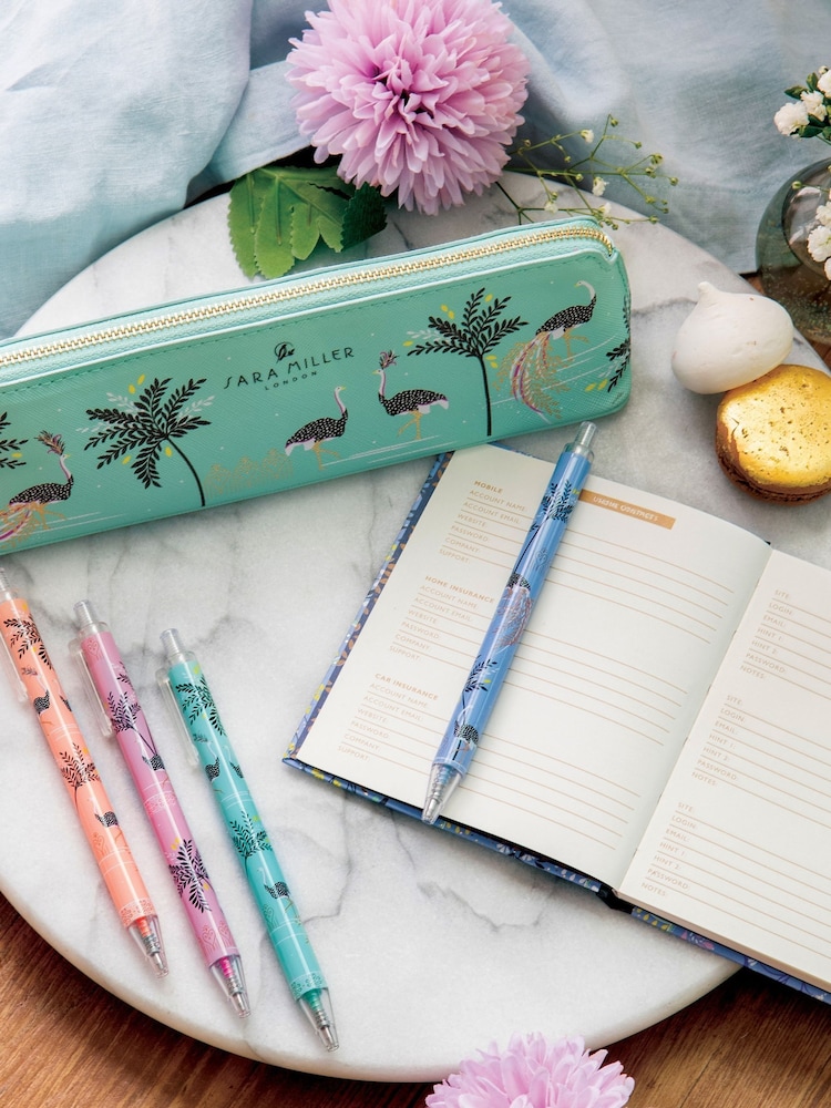 Sara Miller Savannah Ostrich Faux Leather Pencil Case - Image 5 of 5