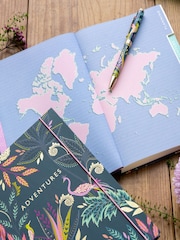 Sara Miller Blue Savannah Travel Journal and Pen Set - Image 4 of 6