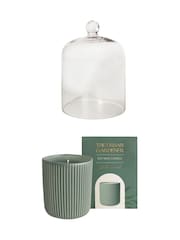 Portico Designs Green The Urban Gardener Soy Candle and Glass Dome Set - Image 3 of 6