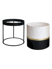 Portico Designs Grey Urban Gardener Bud Vases & Plant Pot Gift Set - Image 4 of 6