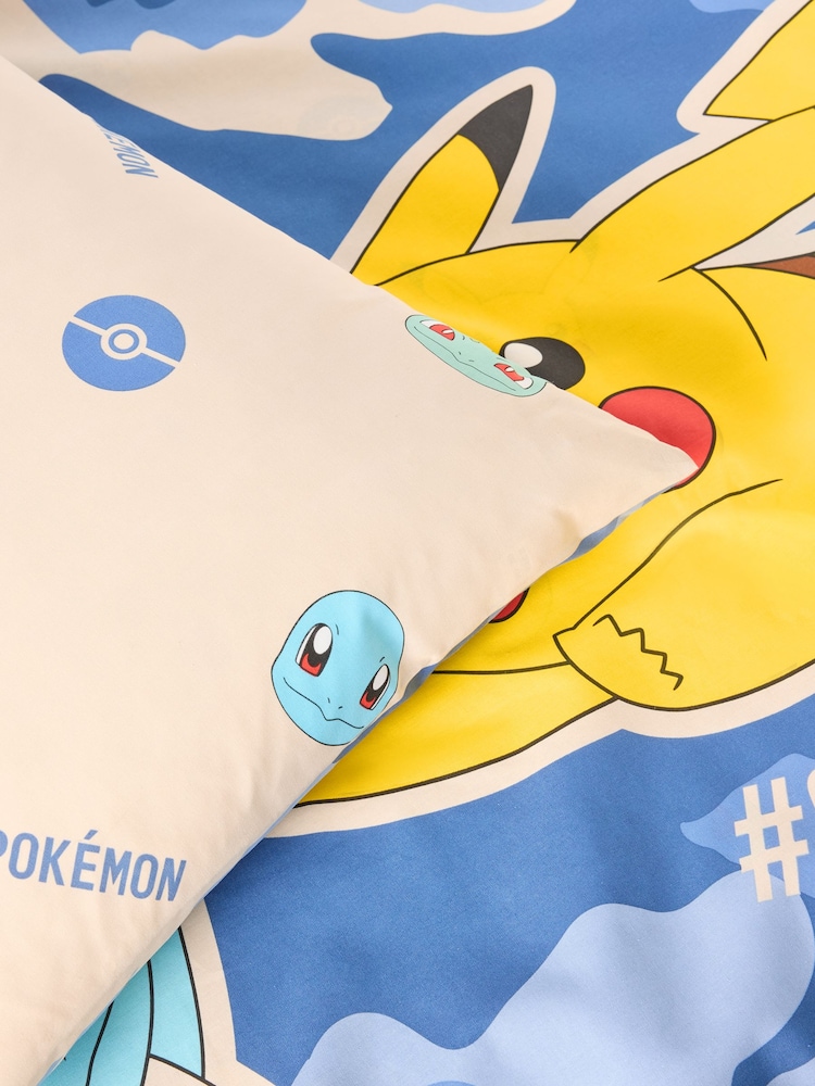 Blue Pokemon Duvet Cover and Pillowcase Set - Image 3 of 3