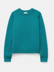 Hush Green Jasmine Cashmere Rib Detail Jumper - Image 4 of 4
