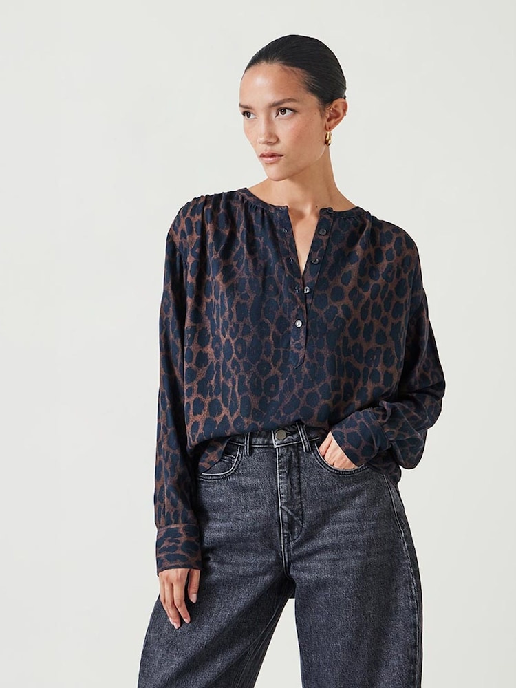 Hush Animal Print Fernanda Blouse - Image 1 of 4