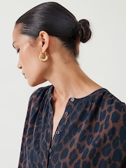 Hush Animal Print Fernanda Blouse - Image 3 of 4