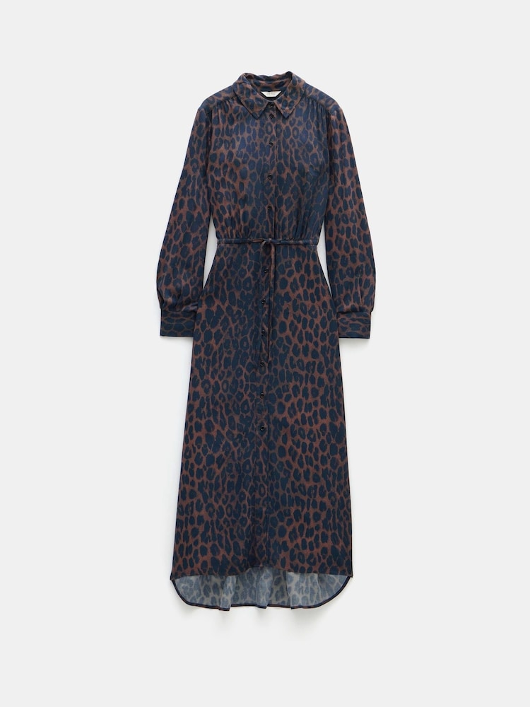Hush Animal Print Rosey Midi Shirt Dress - Image 5 of 5