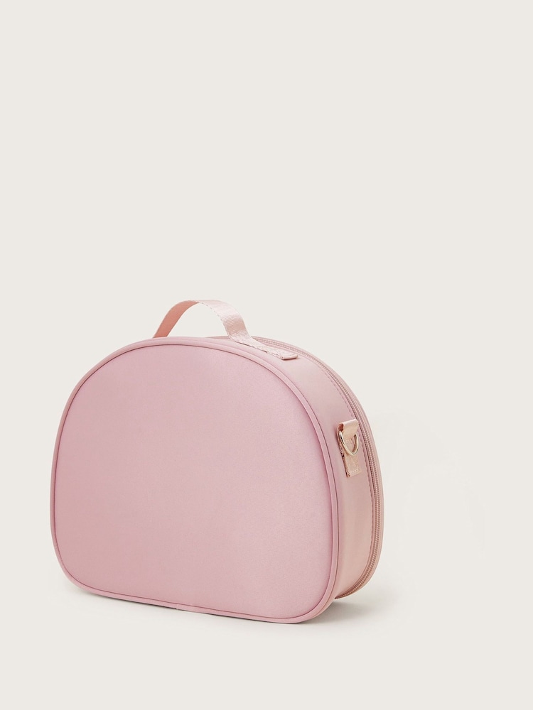 Monsoon Pink Embroidered Satin Ballet Shoe Bag - Image 2 of 4