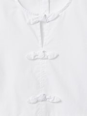 Gap White Puff-Sleeve Peplum Bow Top (4-13yrs) - Image 5 of 5