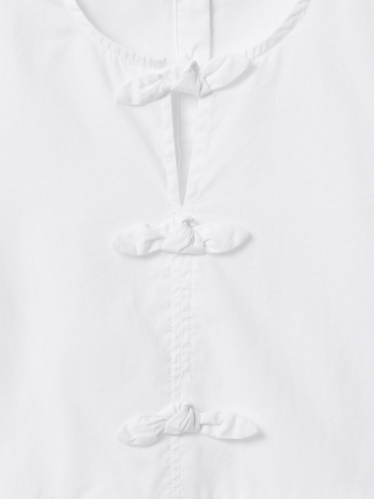 Gap White Puff-Sleeve Peplum Bow Top (4-13yrs) - Image 5 of 5