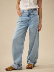 Bleach-Waschung - Boyfriend Turn Up Jeans - Bild 3 von 5