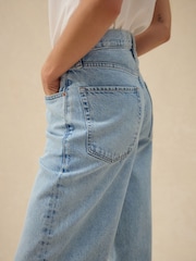 Bleach-Waschung - Boyfriend Turn Up Jeans - Bild 5 von 5