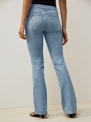 Blue Tinted Low Rise Bootcut Jeans - Image 4 of 8