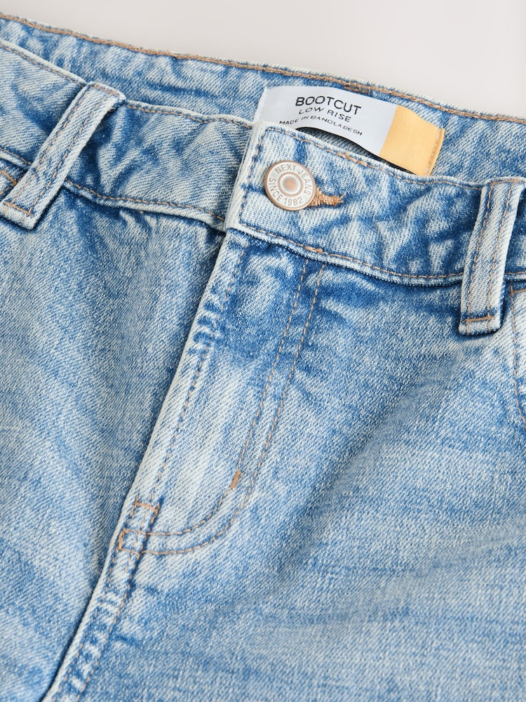 Blue Tinted Low Rise Bootcut Jeans - Image 8 of 8