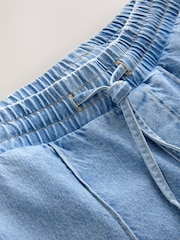 Bleach - Pintuck Wide Leg Denim Joggers - Image 3 of 3