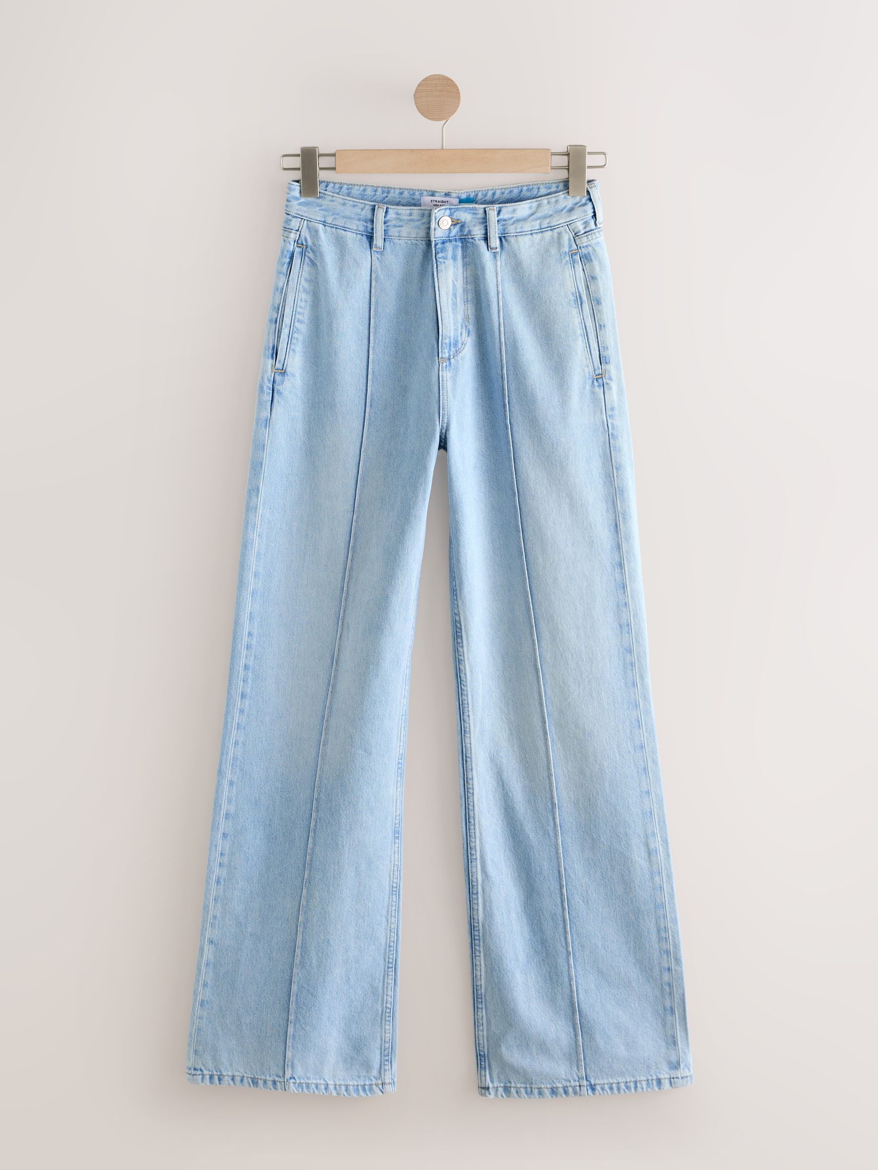 Buy Bleach Seam Front Straight Leg Jeans from the Next UK online shop