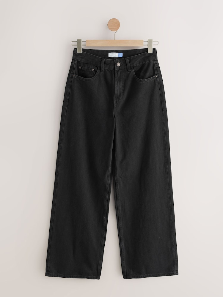 Black Wide Leg Jeans - Image 1 of 3