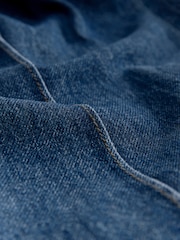 Dunkelblau - Seam Front Straight Leg 100% Cotton Jeans - Bild 2 von 3