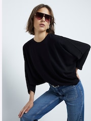 River Island Black Batwing Top - Image 1 of 6