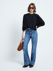 River Island Black Batwing Top - Image 2 of 6