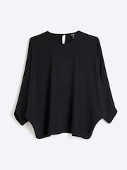 River Island Black Batwing Top - Image 5 of 6
