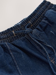Jeans azul escuro - Calças de ganga Pintuck Wide Leg - Imagem 6 de 7