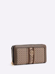 River Island Brown Monogram Stripe Purse - Image 3 of 5