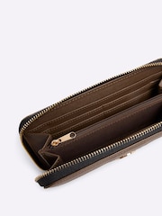 River Island Brown Monogram Stripe Purse - Image 4 of 5