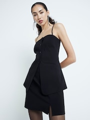 River Island Black Button Down Cami Top - Image 3 of 6
