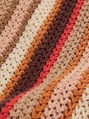 Reiss Coral Candy Striped Knit Shirt - Image 5 of 5